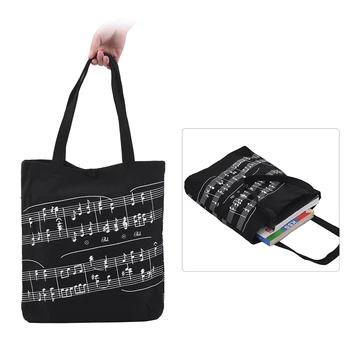 Washable Cotton Cloth Handbag Music Tote Shoulder Grocery Shopping Bag with Magnetic Button Musical Notation Pattern
Washable Cotton Cloth Handbag Music Tote Shoulder Grocery Shopping Bag with Magnetic Button Musical Notation Pattern