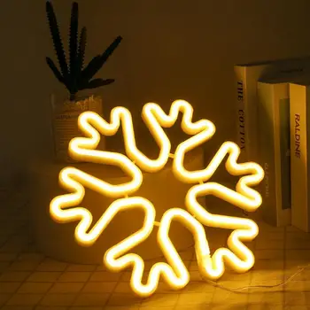 Christmas Snowflake Lights LED Neon Night Light USB Battery Box Decoration Lamp for Festivals Indoor Outdoor 
Christmas Snowflake Lights LED Neon Night Light USB Battery Box Decoration Lamp for Festivals Indoor Outdoor