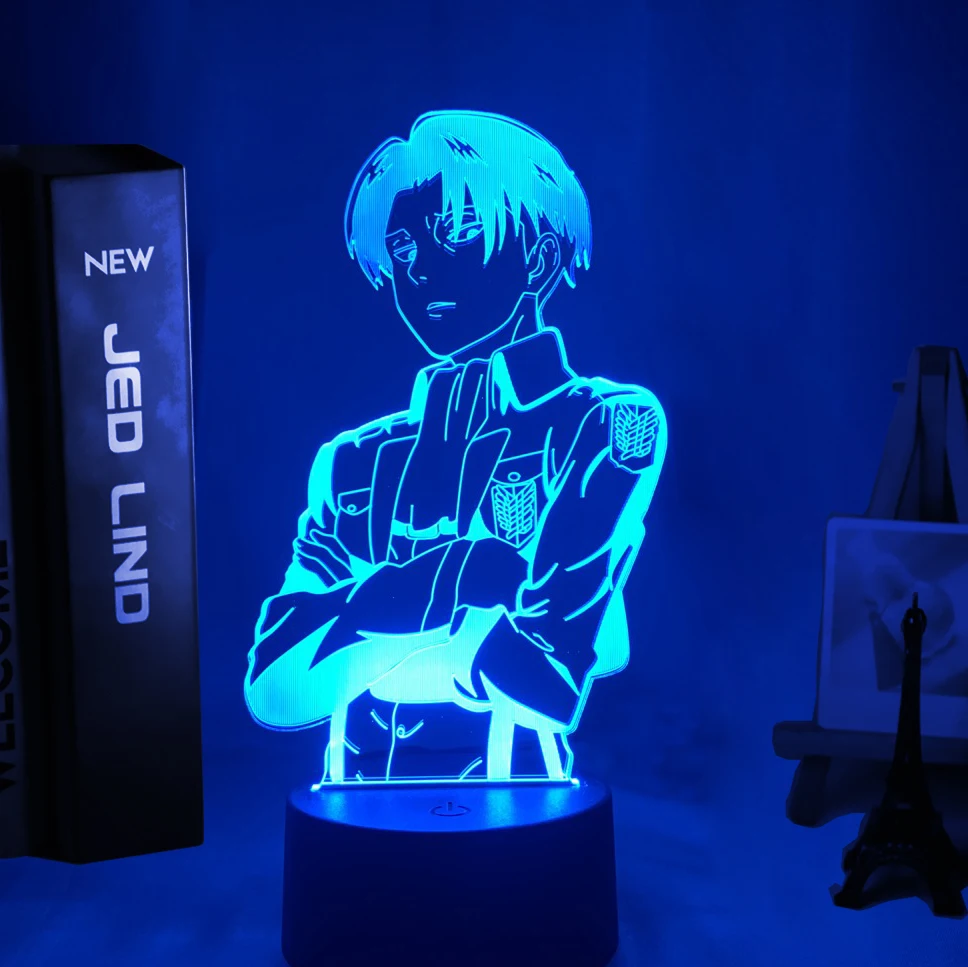 Acrylic Table Lamp Anime Attack on Titan for Home Room Decor Light Cool Kid Child Gift Captain Levi Ackerman Figure Night Light
Acrylic Table Lamp Anime Attack on Titan for Home Room Decor Light Cool Kid Child Gift Captain Levi Ackerman Figure Night Light