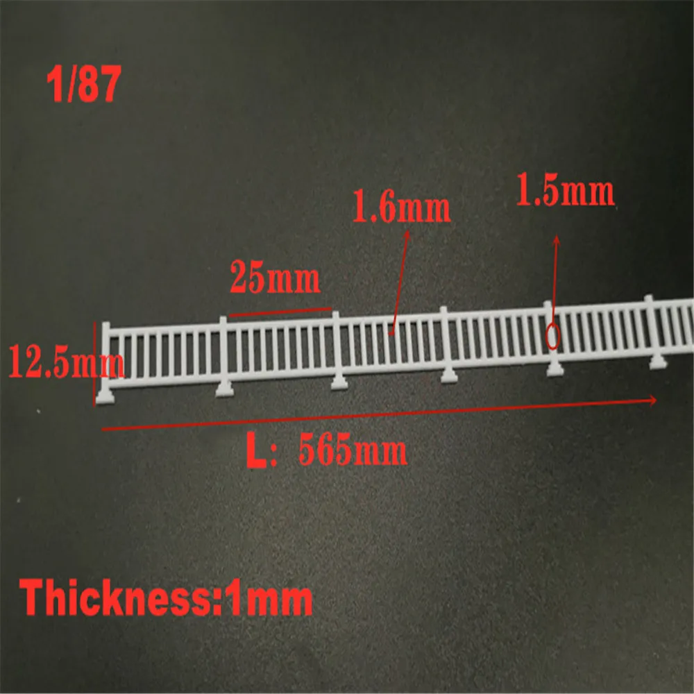 architecture model scale fence guardral06
