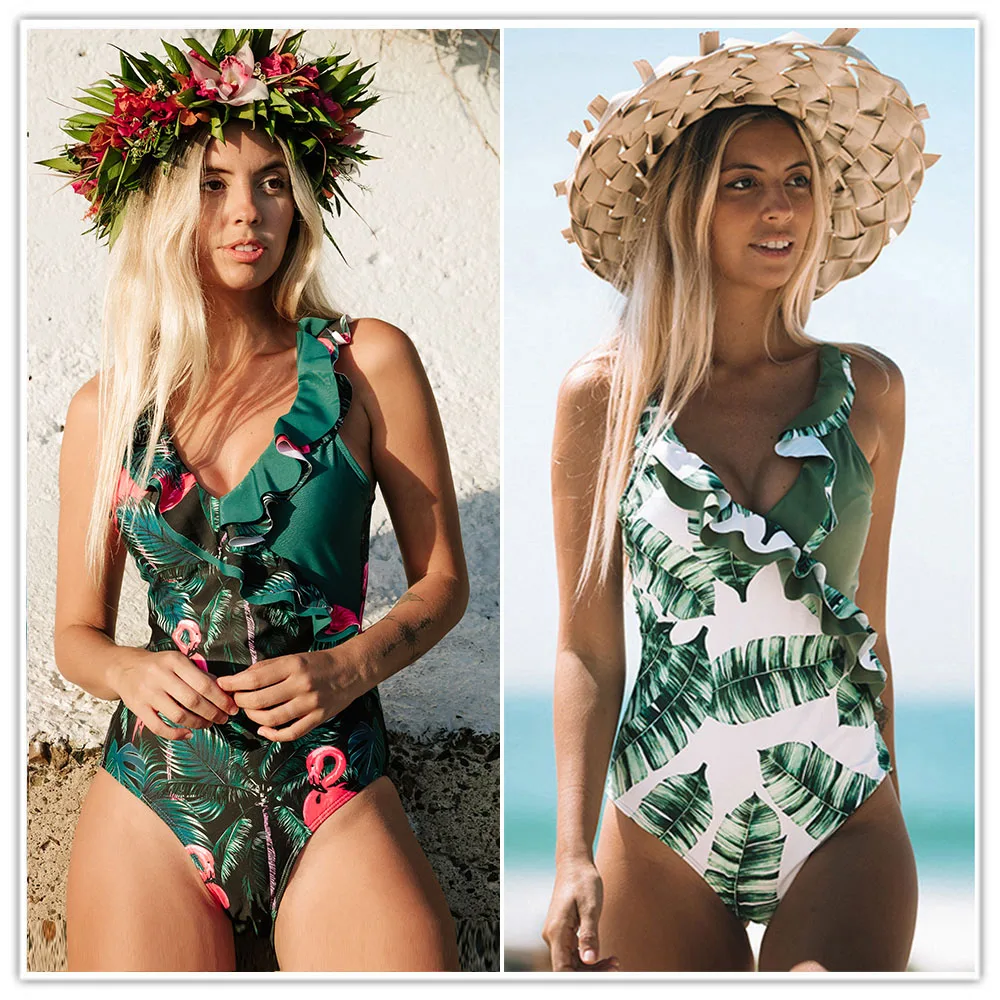 2020 Sexy Deep-V One Piece Swimsuit Female Women Vintage Retro Bathing Suit Shoulder Ruffle Swimwear Backless Monokini
2020 Sexy Deep-V One Piece Swimsuit Female Women Vintage Retro Bathing Suit Shoulder Ruffle Swimwear Backless Monokini