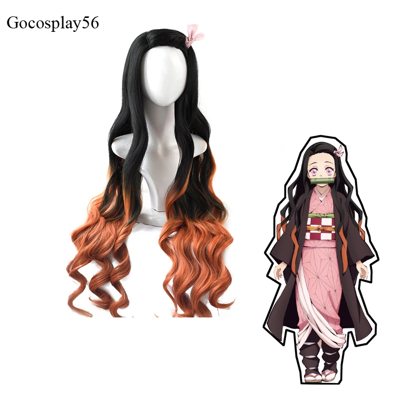 Blade of Demon Slayer Kamado Nezuko Cosplay Wig Kimetsu no Yaiba Gradient Color Long Curly Hair for Halloween Women Cosplay
Blade of Demon Slayer Kamado Nezuko Cosplay Wig Kimetsu no Yaiba Gradient Color Long Curly Hair for Halloween Women Cosplay