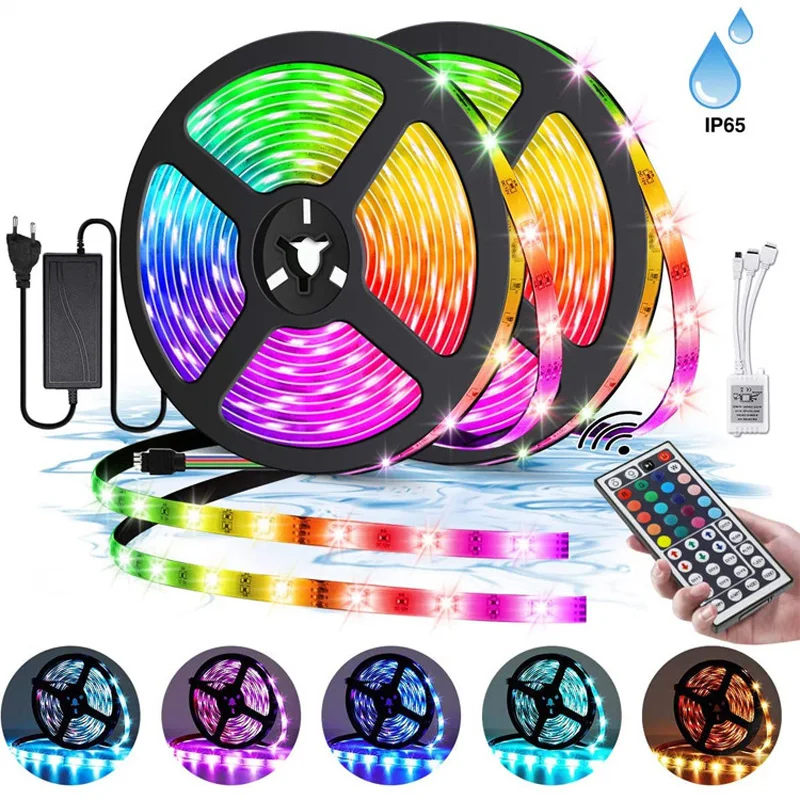 5050 Led Strip 5M 10M LED Strip Light Led Ribbon Rgb Led Diode Tape 44-key Controller Color Changing LED Tape Lights for Home
5050 Led Strip 5M 10M LED Strip Light Led Ribbon Rgb Led Diode Tape 44-key Controller Color Changing LED Tape Lights for Home