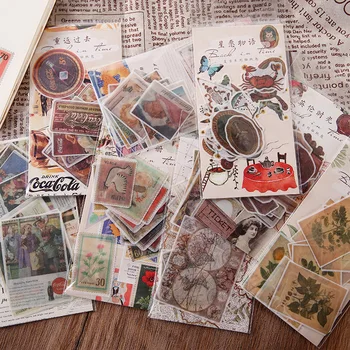 40 Pcs/set Vintage Stamp Paper Sticker Poster Newspaper Character Image Decorative Adhesive Stickers DIY Journal Decoration
40 Pcs/set Vintage Stamp Paper Sticker Poster Newspaper Character Image Decorative Adhesive Stickers DIY Journal Decoration