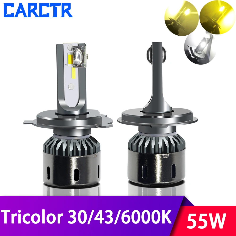 Decoding Driver LED Headlight Bulbs for Car H4 Bulbs H13/1/H7 Led Lamp H3/H8/H9/H11 In-line Tricolor 3000/4300/6000K Headlamp
Decoding Driver LED Headlight Bulbs for Car H4 Bulbs H13/1/H7 Led Lamp H3/H8/H9/H11 In-line Tricolor 3000/4300/6000K Headlamp