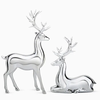 Deer Figurine Fairy Garden Miniature Statue Sculpture Abstract Home Living Room Decor Modern Desktop Crafts Gold Resin 2 Pieces 
Deer Figurine Fairy Garden Miniature Statue Sculpture Abstract Home Living Room Decor Modern Desktop Crafts Gold Resin 2 Pieces