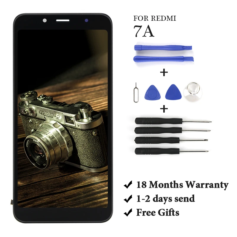 For Redmi 7A lcd display for mobile phone lcd screen replacement assembly 100% test no dead pixel OEM quality 5.4inch
For Redmi 7A lcd display for mobile phone lcd screen replacement assembly 100% test no dead pixel OEM quality 5.4inch
