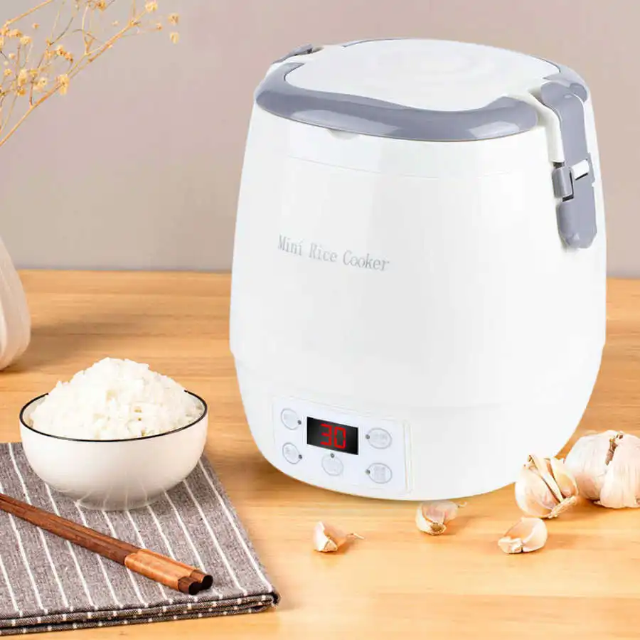 1.6L Electric Rice Cooker 12V 220V Home Car Dual Use Heating Lunch Box Portable Mini Food Steamer Container Warmer MultiCooker
1.6L Electric Rice Cooker 12V 220V Home Car Dual Use Heating Lunch Box Portable Mini Food Steamer Container Warmer MultiCooker