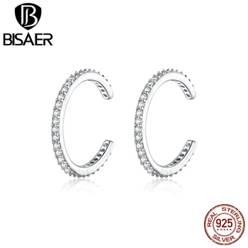 Earrings Clip BISAER 925 Sterling Silver Fashion & Simple Cubic Zircon Women Earrings Dazzling Cubic Zircon Jewelry ECE842
Earrings Clip BISAER 925 Sterling Silver Fashion & Simple Cubic Zircon Women Earrings Dazzling Cubic Zircon Jewelry ECE842