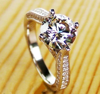 Test Positive Splendid 1CT 6.5mm Round D-E Lab-Grown Moissanite Diamond Ring Solid 925 Sterling Silver Engagement Ring
Test Positive Splendid 1CT 6.5mm Round D-E Lab-Grown Moissanite Diamond Ring Solid 925 Sterling Silver Engagement Ring