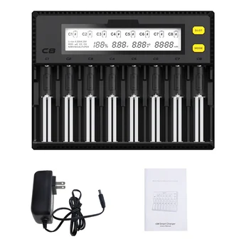 New 2019 Battery Charger Intelligent LCD Display 8 Bay For Li-ion LiFePO4 Ni-MH Ni-Cd 1.5A Universal
New 2019 Battery Charger Intelligent LCD Display 8 Bay For Li-ion LiFePO4 Ni-MH Ni-Cd 1.5A Universal