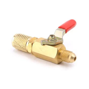 R134A Shut Ball Valve Air Condition Refrigeration Tools 1/4" For A/C HVAC Charging Hoses
R134A Shut Ball Valve Air Condition Refrigeration Tools 1/4" For A/C HVAC Charging Hoses