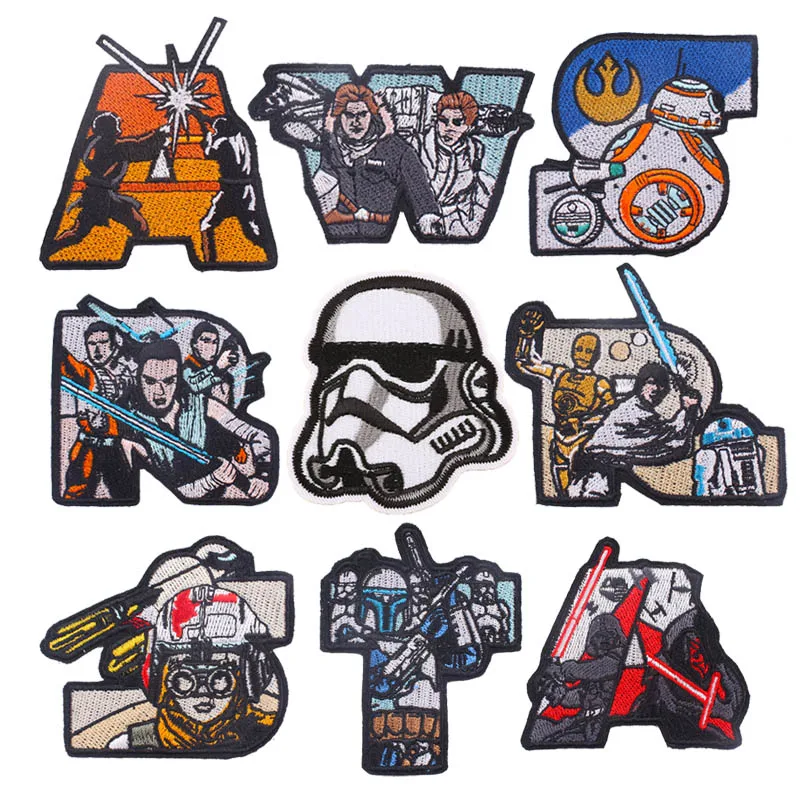 New Arrival Iron On Patches On Clothes Star Wars Stripes Sew On Badge Decal Jeans Backpack Embroidery Patch Sticker On Clothes 
New Arrival Iron On Patches On Clothes Star Wars Stripes Sew On Badge Decal Jeans Backpack Embroidery Patch Sticker On Clothes