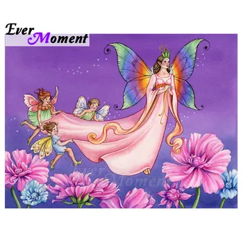 Ever Moment DIY Rhinestone Full Drill Square Crystal Diamond Painting Flower Fairy With Rainbow Wings For Home Decoration 5L313
Ever Moment DIY Rhinestone Full Drill Square Crystal Diamond Painting Flower Fairy With Rainbow Wings For Home Decoration 5L313