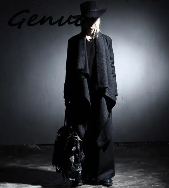 Genuo New 2019 Style Trench Jacket Male Fashion Woolen Long Cardigan Irregular Design Long Outerwear Men Coat Singer Costume
Genuo New 2019 Style Trench Jacket Male Fashion Woolen Long Cardigan Irregular Design Long Outerwear Men Coat Singer Costume