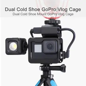 V3 Pro Metal Vlog Case Cage for Gopro Hero Black 7 6 5 Cold Shoe Case with Battery Microphone Adapter Mic Cable Clip
V3 Pro Metal Vlog Case Cage for Gopro Hero Black 7 6 5 Cold Shoe Case with Battery Microphone Adapter Mic Cable Clip