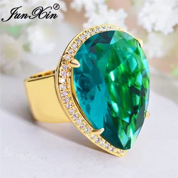 Pear Cut Big Green Blue Red Stone Crystal Wedding Rings For Men Women Yellow Gold Water Drop Zircon Promise Engagement Ring Male
Pear Cut Big Green Blue Red Stone Crystal Wedding Rings For Men Women Yellow Gold Water Drop Zircon Promise Engagement Ring Male