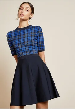 New Blue Plaid Dress short sleeve A line knitted short children 2020 spring and summer umbrella
New Blue Plaid Dress short sleeve A line knitted short children 2020 spring and summer umbrella