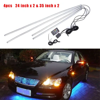 4pcs 35" X2 & 24" X2 LED Underbody Undercar Kit SMD 5050 Bright Flexible Strips This Kit Has 8 Solid Color Mode
4pcs 35" X2 & 24" X2 LED Underbody Undercar Kit SMD 5050 Bright Flexible Strips This Kit Has 8 Solid Color Mode