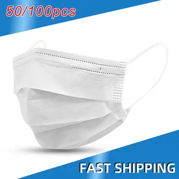 50/100pcs White Face Mask 3-layer Disposable Mask Dustproof Anti-pollution Masks Anti-dust Mouth Masks Earloop Protective Masks
50/100pcs White Face Mask 3-layer Disposable Mask Dustproof Anti-pollution Masks Anti-dust Mouth Masks Earloop Protective Masks