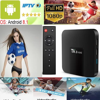 Tanix TX3 Mini Android 8.1 TV kutusu akıllı TV 4K IPTV Set üstü kutusu medya oynatıcı Amlogic S905W 8G 16G ücretsiz avrupa IPTV
Tanix TX3 Mini Android 8.1 TV kutusu akıllı TV 4K IPTV Set üstü kutusu medya oynatıcı Amlogic S905W 8G 16G ücretsiz avrupa IPTV