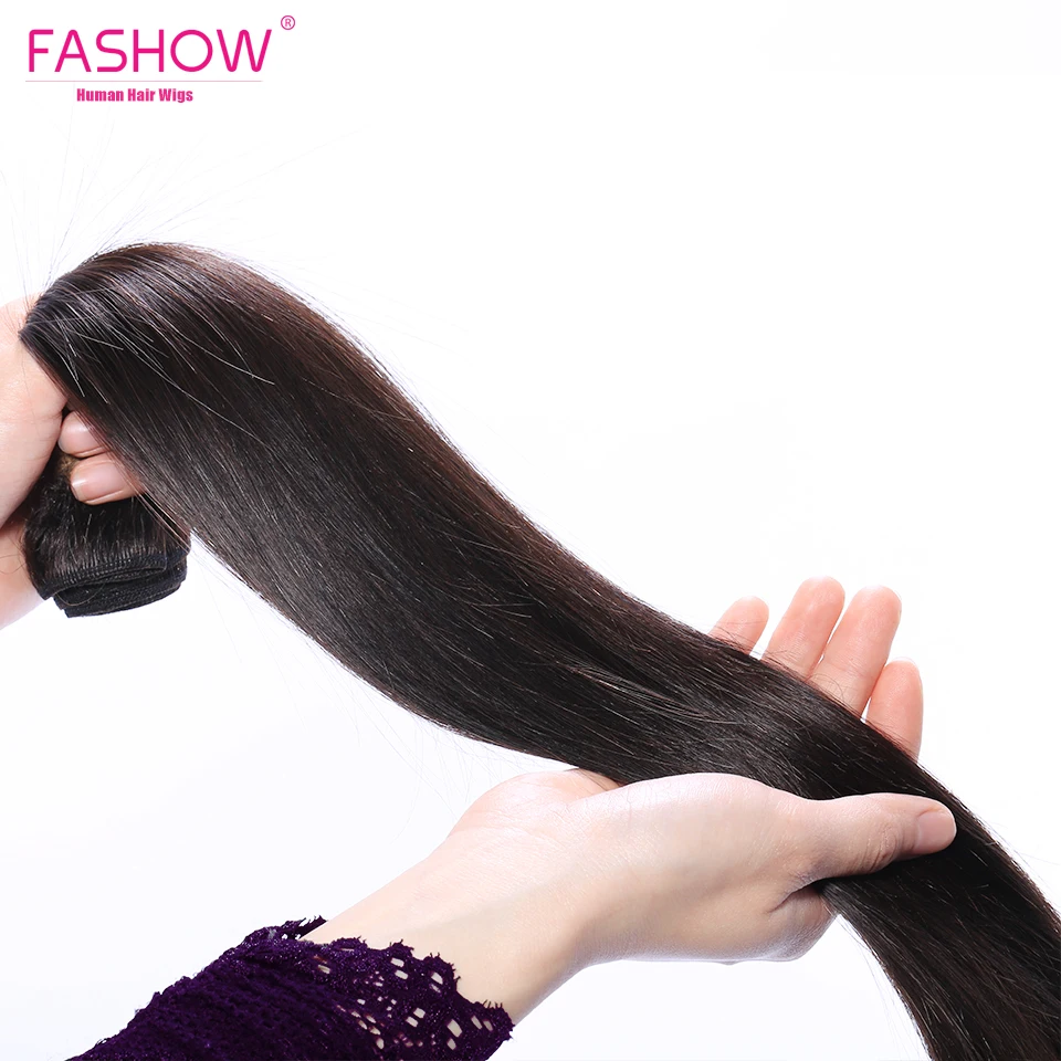 Peruvian Straight Hair Bundles 3 Bundles Straight Human Hair Wefts With 13X4 Lace Frontal Closure (2)