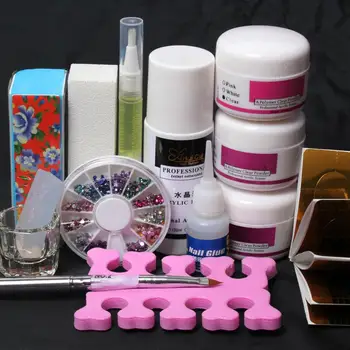 Anmas rucci DIY Basic Acrylic Nail Art Tips Kit Liquid Powder Glue Guides Dappen Set Tools # 1224
Anmas rucci DIY Basic Acrylic Nail Art Tips Kit Liquid Powder Glue Guides Dappen Set Tools # 1224