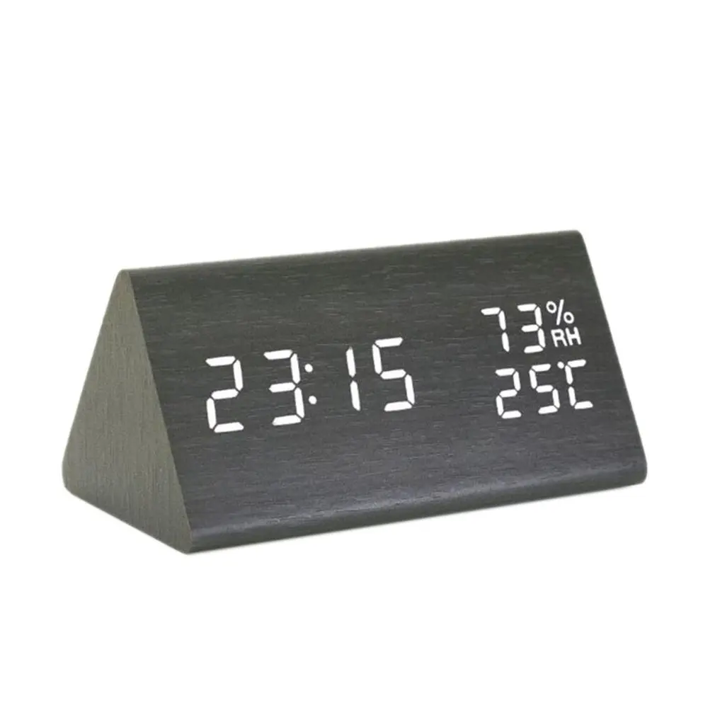 Temperature And Humidity Multifunctional Mute Alarm Clock Creative Led Wood Clock Student Gift Electronic Clock
Temperature And Humidity Multifunctional Mute Alarm Clock Creative Led Wood Clock Student Gift Electronic Clock