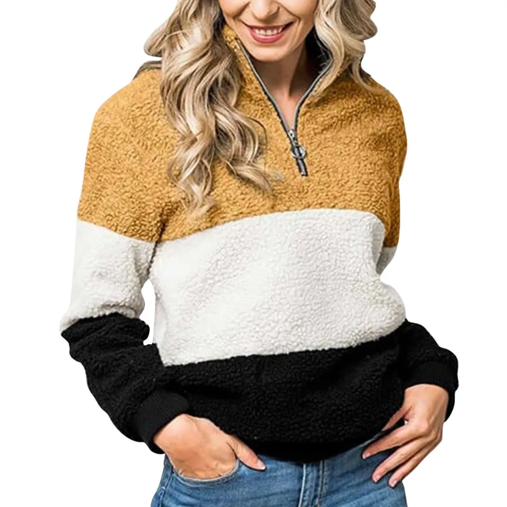 Winter Sweater Women Zipper Patchword Striped Color Women Sweaters And Pullovers Women Pull Col Roul Femme Hiver Women's Jumper
Winter Sweater Women Zipper Patchword Striped Color Women Sweaters And Pullovers Women Pull Col Roul Femme Hiver Women's Jumper