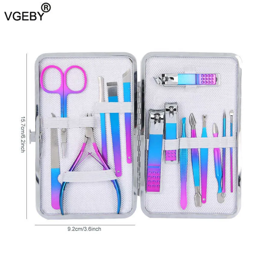 1 Set Rainbow Manicure Nail Kits Stainless Steel Clippers Cutter Pliers Sanding File Acne Needle Toenail Grooming Sets
1 Set Rainbow Manicure Nail Kits Stainless Steel Clippers Cutter Pliers Sanding File Acne Needle Toenail Grooming Sets