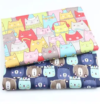 Printed colorful cats Bears Animals Twill Cotton Fabric By Half Meter for Patchwork Quilting Baby Bedding Sewing Cloth Materials
Printed colorful cats Bears Animals Twill Cotton Fabric By Half Meter for Patchwork Quilting Baby Bedding Sewing Cloth Materials