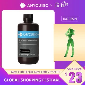 ANYCUBIC 405nm UV Resin For Photon 3D Printer Photon-S Printing Material LCD UV Sensitive Normal 500 ml/1L Liquid Bottle
ANYCUBIC 405nm UV Resin For Photon 3D Printer Photon-S Printing Material LCD UV Sensitive Normal 500 ml/1L Liquid Bottle