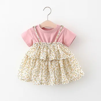 Baby girl Sweet Chiffon Floral Dress summer Splicing cute Princess Dress Cake dress kids baby girl cloths 
Baby girl Sweet Chiffon Floral Dress summer Splicing cute Princess Dress Cake dress kids baby girl cloths