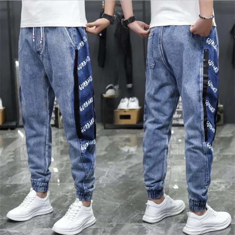 Nine-point beam jeans men's casual loose plus size harem pants Korean version of the trend of men's all-match pants with small f
Nine-point beam jeans men's casual loose plus size harem pants Korean version of the trend of men's all-match pants with small f