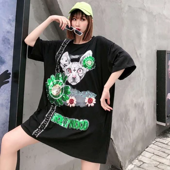 2020 spring and summer net red cartoon printing large size loose short-sleeved T-shirt men and women with the same ins tide
2020 spring and summer net red cartoon printing large size loose short-sleeved T-shirt men and women with the same ins tide