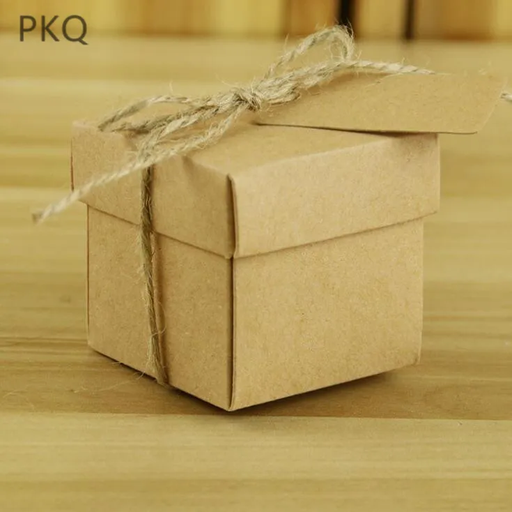 vintage gift cardboard box paper kraft packaging boxes diy gitf