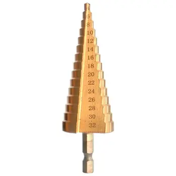 5Pcs 3-13Mm 3-12Mm 4-12Mm 4-20Mm 4-32Mm Hss Steel Titanium Step Drill Bits Step Cone Cutting Tools Wood Metal Drilling Set
5Pcs 3-13Mm 3-12Mm 4-12Mm 4-20Mm 4-32Mm Hss Steel Titanium Step Drill Bits Step Cone Cutting Tools Wood Metal Drilling Set