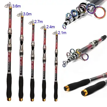 Carbon Fiber Telescopic Fishing Rod 2.1/2.4/2.7/3.0/3.6m High Performance Sea Fishing Pole Tackle Carp Fishing Rod feeder Hard
Carbon Fiber Telescopic Fishing Rod 2.1/2.4/2.7/3.0/3.6m High Performance Sea Fishing Pole Tackle Carp Fishing Rod feeder Hard