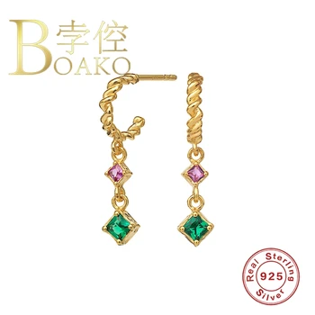 BOAKO Fashion Diamond Earrings For Women 925 Sterling Silver Earrings Dangle Piercing Jewelry Ear Cuffs Pendientes Серьги#10.12
BOAKO Fashion Diamond Earrings For Women 925 Sterling Silver Earrings Dangle Piercing Jewelry Ear Cuffs Pendientes Серьги#10.12