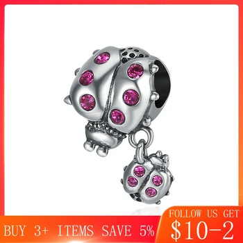 CodeMonkey Genuine 925 Sterling Silver Ladybug Story Clear CZ Dangle Charm Pendant fit Women Charm Bracelet Necklace Jewelry 364
CodeMonkey Genuine 925 Sterling Silver Ladybug Story Clear CZ Dangle Charm Pendant fit Women Charm Bracelet Necklace Jewelry 364