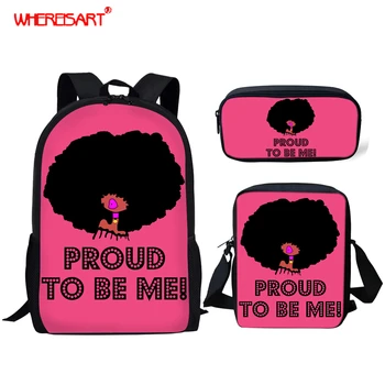 WHEREISART School Bags for Teenage Girls Custom Name Afro Black Girls Magic Schoolbags African Princess Back to School Backpack
WHEREISART School Bags for Teenage Girls Custom Name Afro Black Girls Magic Schoolbags African Princess Back to School Backpack