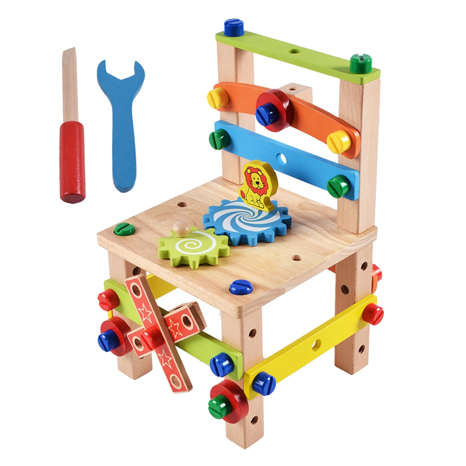 Build Your Chair Montessori Toys, Chair Disassembly Toy Set Puzzle Blocks for Kids Build Your Chair Montessori Toys, Chair Disassembly Toy Set Puzzle Blocks for Kids