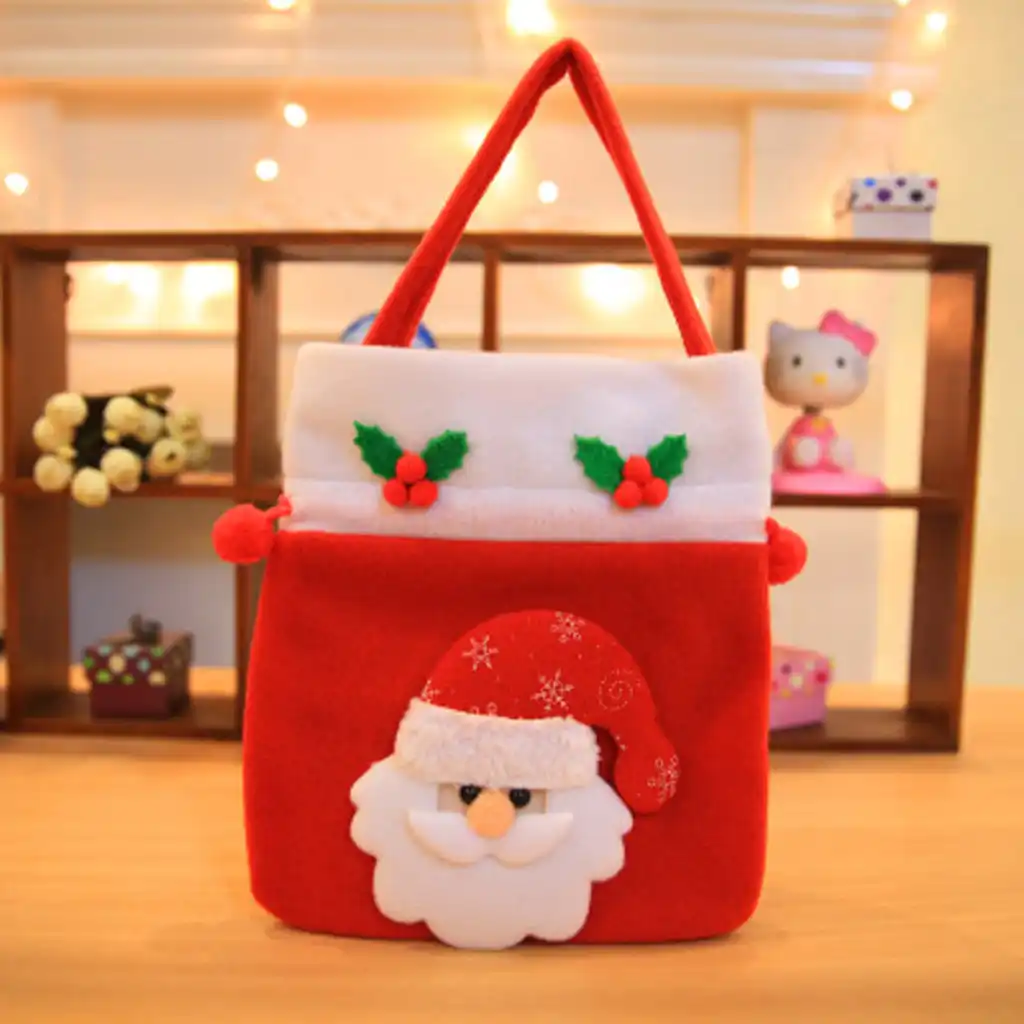 gift bag christmas toys decoration apple pouch portable candy