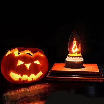 Halloween Pumpkin Lantern 3W 220V E14/E27 LED Simulation Flicker Flame Candle Light Bulb Decorative Lamp
Halloween Pumpkin Lantern 3W 220V E14/E27 LED Simulation Flicker Flame Candle Light Bulb Decorative Lamp