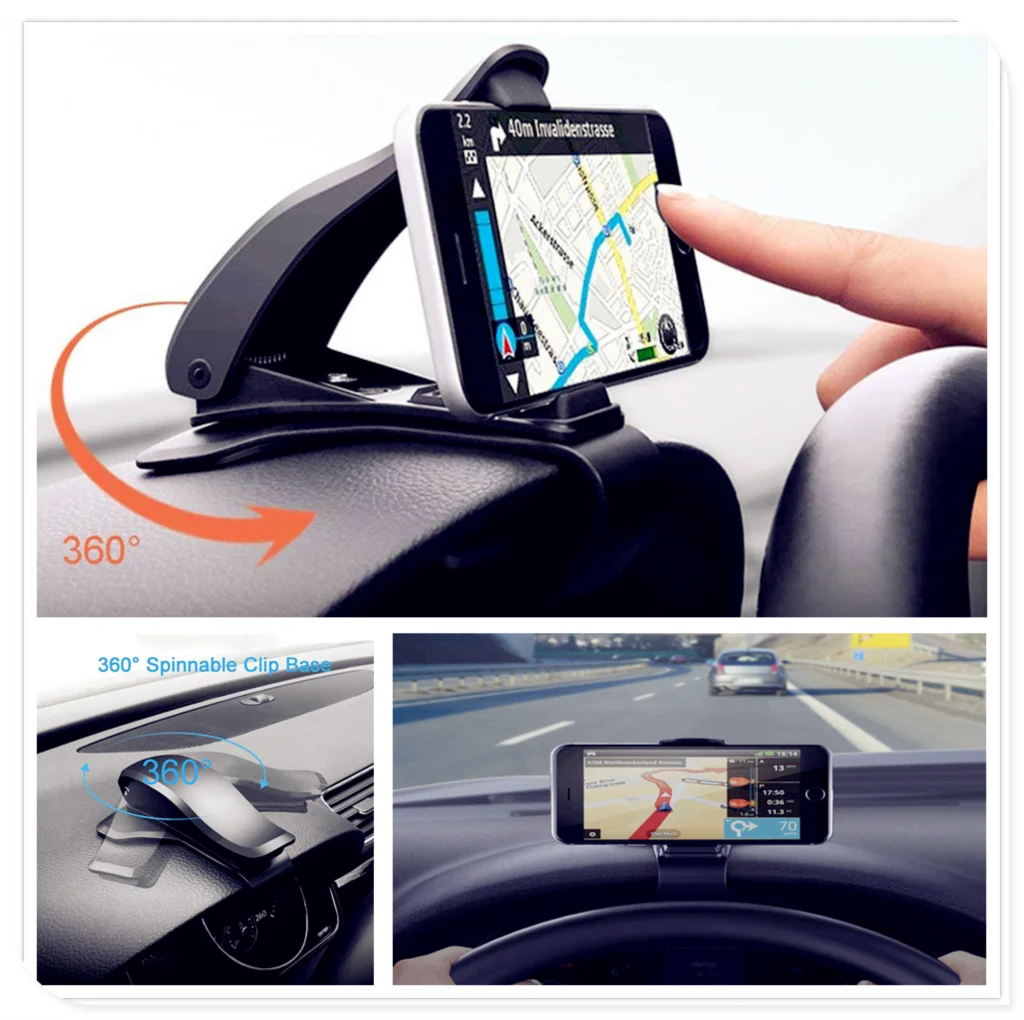 Car Phone Dashboard Holder 360 Degree Mobile Stand Mount for Kia Sportage Sorento Sedona ProCeed Optima K900 Soul Forte5 | Автомобили и