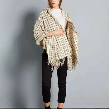 Shawls Wraps Women Large Lattice Grid Tassel Scarf Party Long Shawl Wrap Fringe Cape Blanket Girls Neckwear Plaid Blanket
Shawls Wraps Women Large Lattice Grid Tassel Scarf Party Long Shawl Wrap Fringe Cape Blanket Girls Neckwear Plaid Blanket
