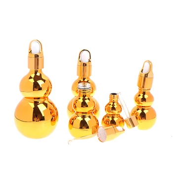 1pcs 10ml/20ml/30ml/50ml/100ml Empty Glass Gourd Dropper Bottle Essential Oil Perfume Pipette Bottles Refillable Container