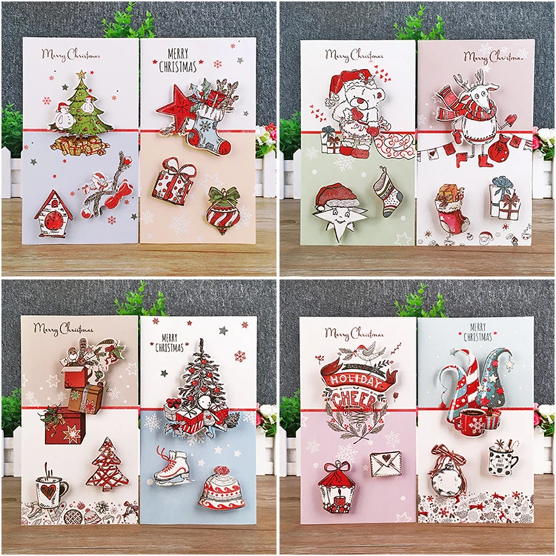 8PCS Creative Christmas Greeting Cards New Year 3D Mini Christmas Tree Greeting Cards Postcard Gifts Card Xmas Party Decoration
8PCS Creative Christmas Greeting Cards New Year 3D Mini Christmas Tree Greeting Cards Postcard Gifts Card Xmas Party Decoration