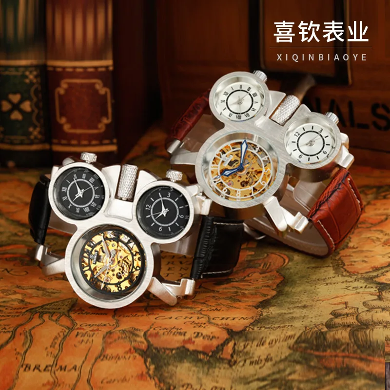 Goer1 Hollow out Trainspotter Analog Watch Multi-Movement Analog Watch Men Cool Leather Belt Analog Watch Gd0001
Goer1 Hollow out Trainspotter Analog Watch Multi-Movement Analog Watch Men Cool Leather Belt Analog Watch Gd0001