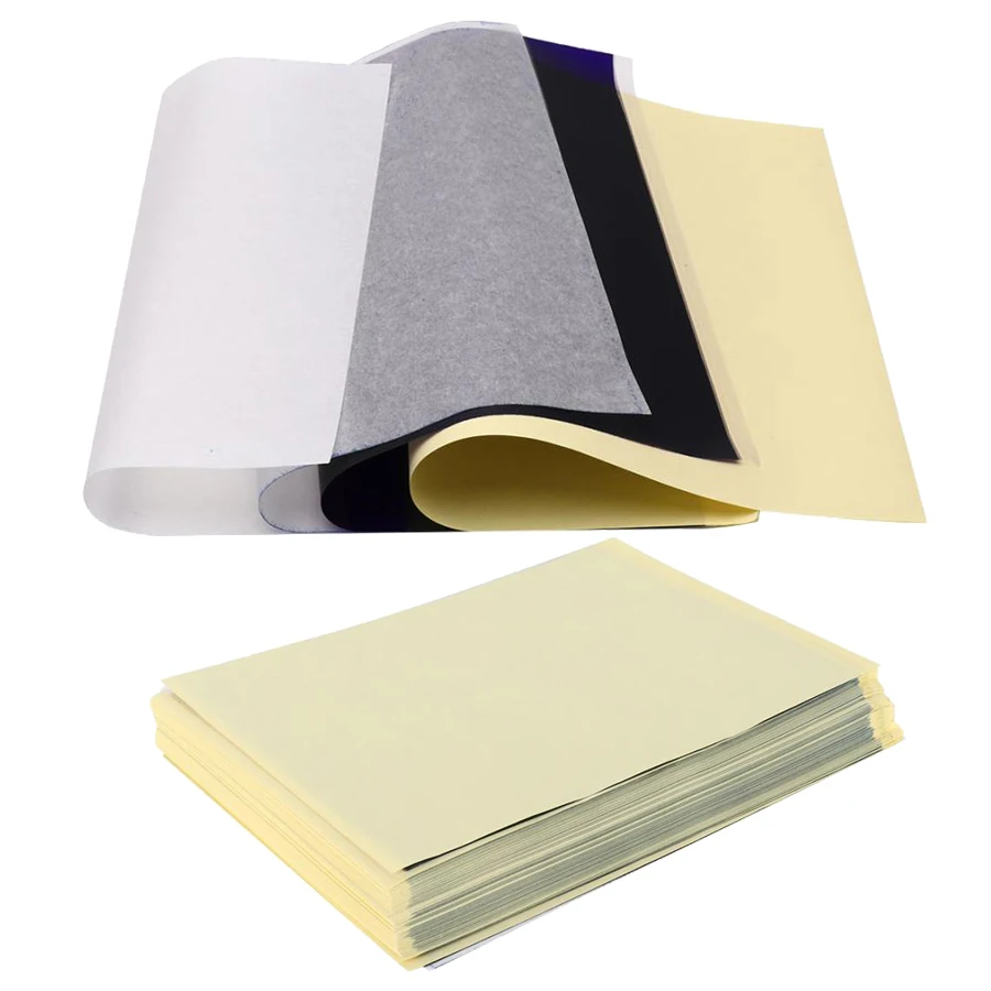 100 Sheets Tattoo Thermal Transfer Stencil Paper Sets Tracing Copy Paper Tattoo Art Design Transfer Paper Tattoo Supply A4-size
100 Sheets Tattoo Thermal Transfer Stencil Paper Sets Tracing Copy Paper Tattoo Art Design Transfer Paper Tattoo Supply A4-size